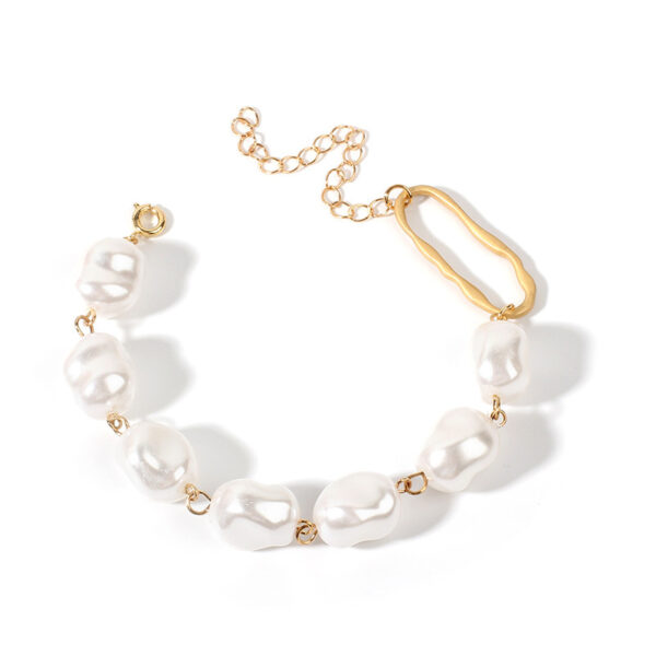 Baroque irregular pearl bracelet - Image 4