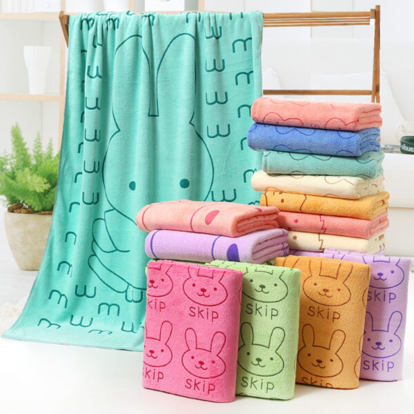 Bath towel beach towel cartoon print - Image 2