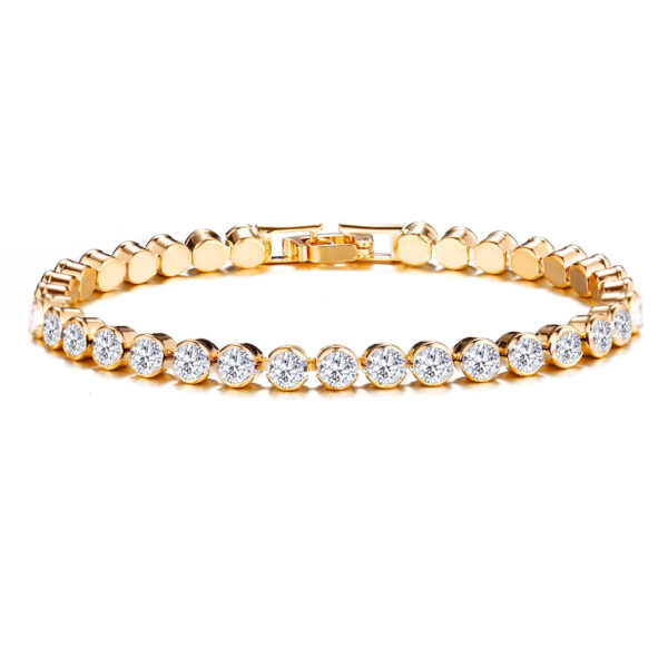 Women's Korean-style Crystal Silver-plated Bracelet - Image 9