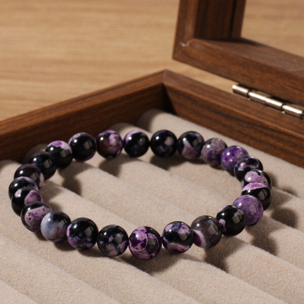 Purple Fire Agate Natural Stone Carrying Strap - Image 4