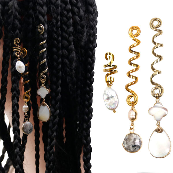 DIY Alloy Shell Dreadlocks Spring Pendant - Image 5