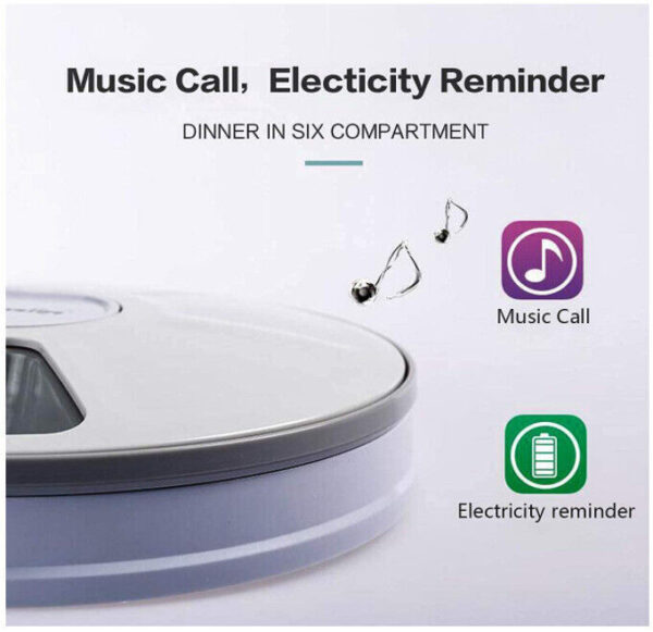 Automatic 6 Day Meal Timed Pet Dog Cat Feeder Food Bowl Auto Holiday Dispenser - Image 4