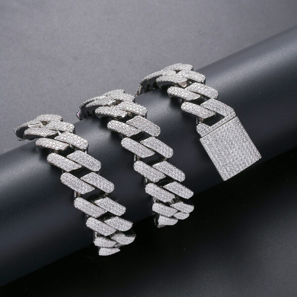 Full zircon hip hop necklace - Image 5