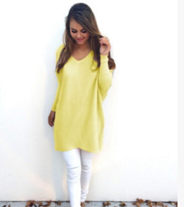 V-Neck Warm Sweaters Casual Sweater - Image 6