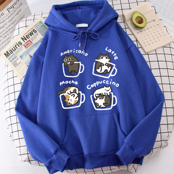 Five Kitties Play In Cup Hoodie - Image 10