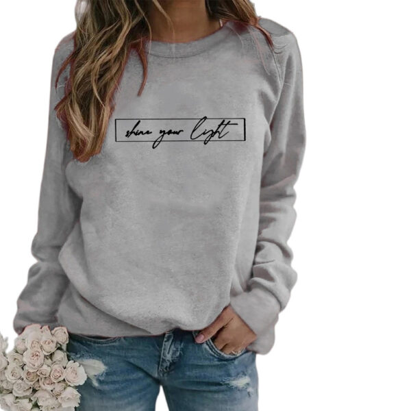 Women's Printed Casual Loose Sweatshirt Shirt - Image 10