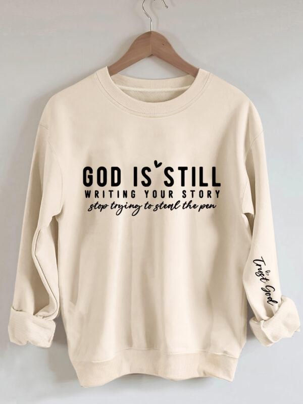 Vibrant Letter Print Crew Neck Sweatshirt Soft - Image 5