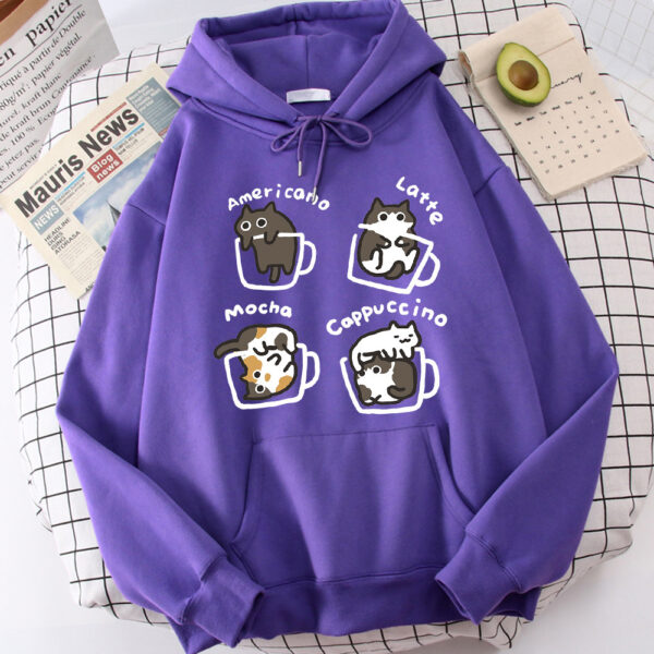 Five Kitties Play In Cup Hoodie - Image 5