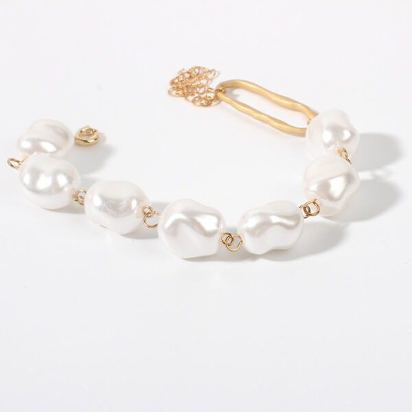 Baroque irregular pearl bracelet - Image 6