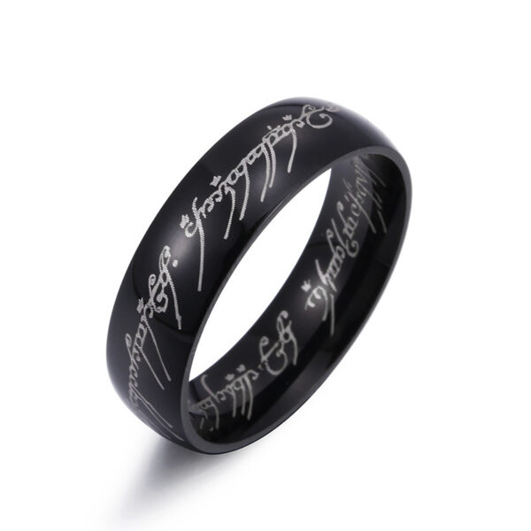 Titanium Steel Ring Men's Ring Ring - Image 7