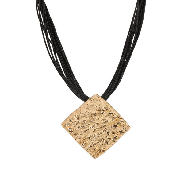 Fashionable All-match Simple Women's Metal Square Pendant - Image 5