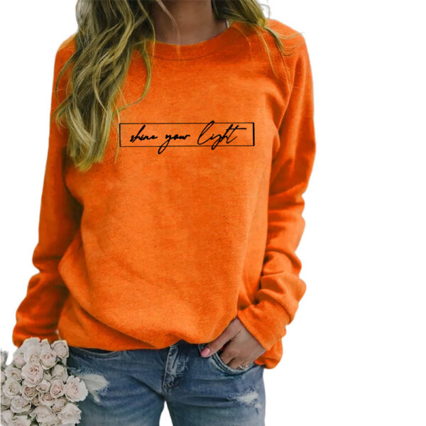 Women's Printed Casual Loose Sweatshirt Shirt - Image 6