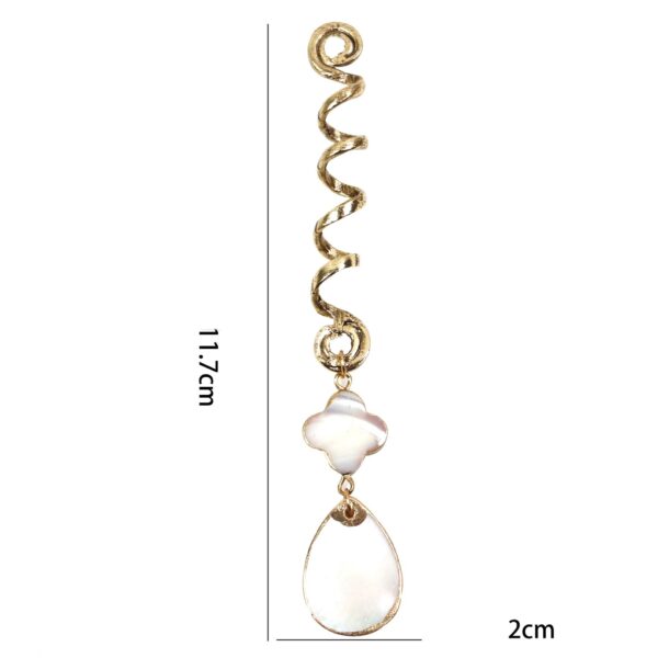 DIY Alloy Shell Dreadlocks Spring Pendant - Image 4