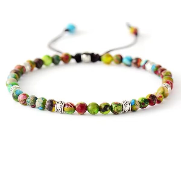 Fashion Mixed Color Woven Adjustable Bracelet - Image 3