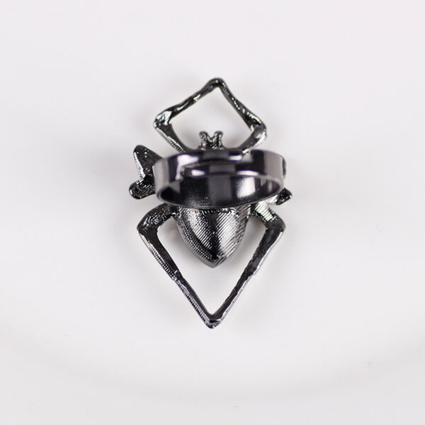 Retro Fashion Animal Ring Creative Black Spider Inlaid Rhinestone - Image 5