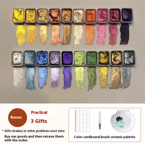 Traditional Chinese Painting Mineral Pearlescent Watercolor - Image 5
