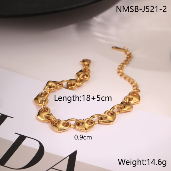 European And American Affordable Luxury Fashion Stainless Steel Bracelet - Image 2