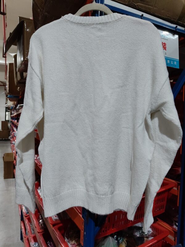 Love Embroidered Crew Neck Sweater Pullover Sweater - Image 6