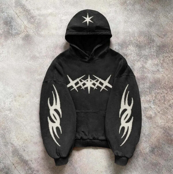 Fashionable Autumn Printed Pullover Hoodie - Image 3