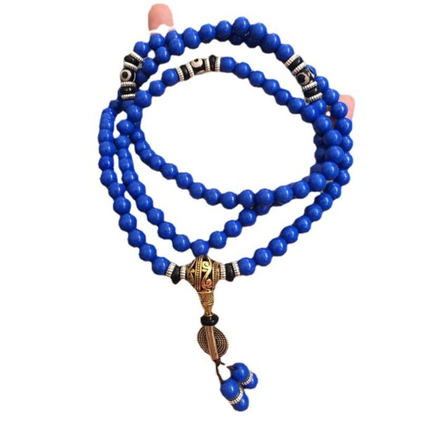 Lapis Lazuli Multi-circle With Tibet Beads 108 Bracelets - Image 2