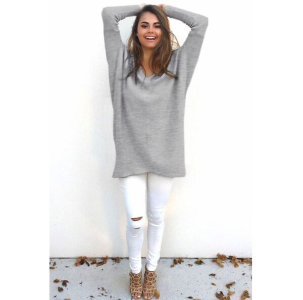 V-Neck Warm Sweaters Casual Sweater - Image 3