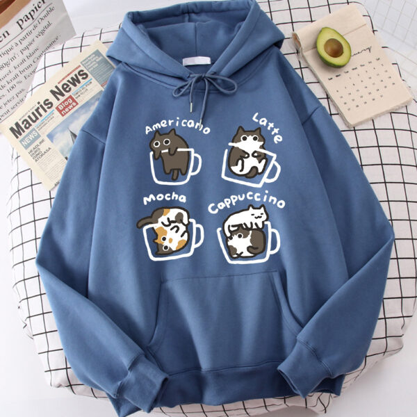 Five Kitties Play In Cup Hoodie - Image 9