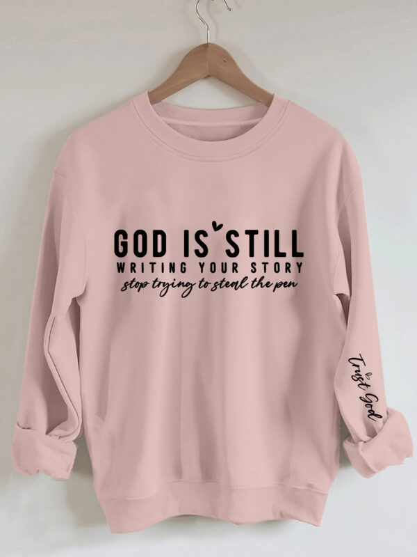 Vibrant Letter Print Crew Neck Sweatshirt Soft - Image 2
