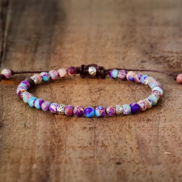 Fashion Mixed Color Woven Adjustable Bracelet - Image 5