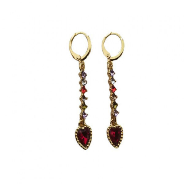 Women's Heart-shaped Fashion Colorful Earrings - Image 5