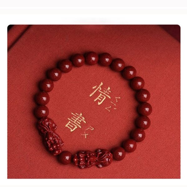 Cinnabar Double Pixiu Bracelet - Image 8
