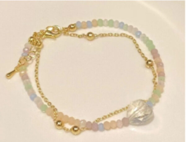 New Color Crystal String Beads Double Layer Twin Bracelet - Image 3