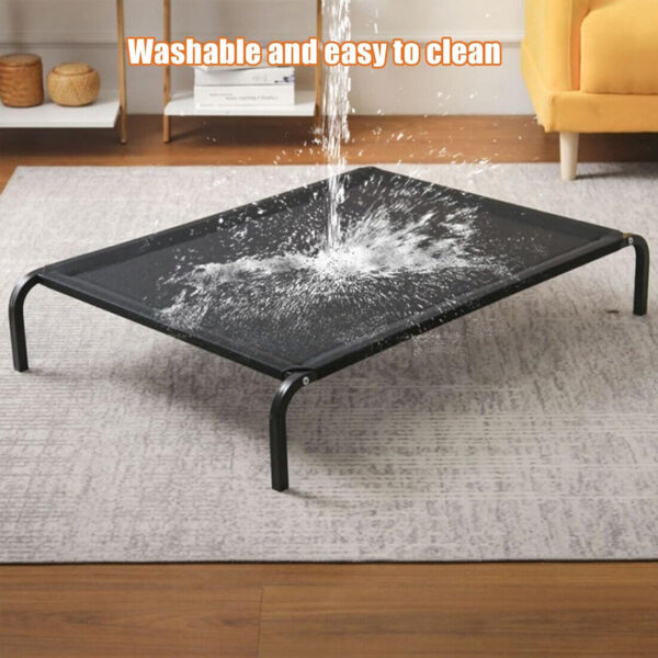 Elevated Dog Bed Pet Cat Mesh Camping Cot Indoor Outdoor UK - Image 4