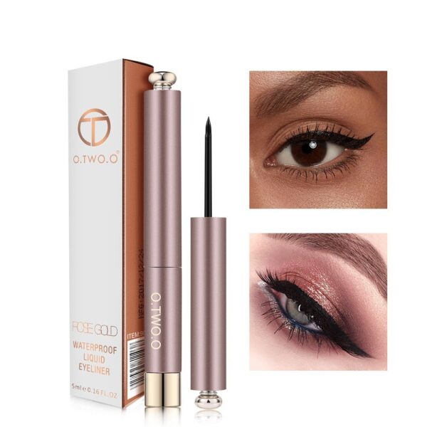 Rose Gold Beginner Liquid Eyeliner Waterproof Quick Dry No Halo Eyeliner - Image 3