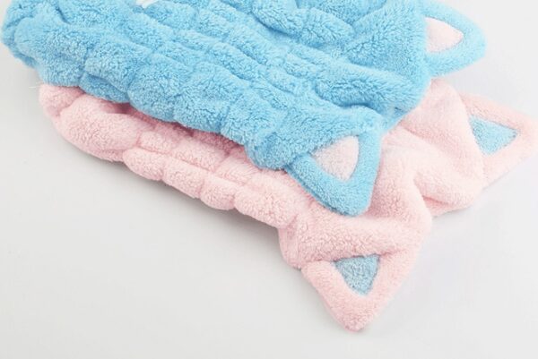 Cute Cat Ears Hair-Drying Towel Bath - Image 2