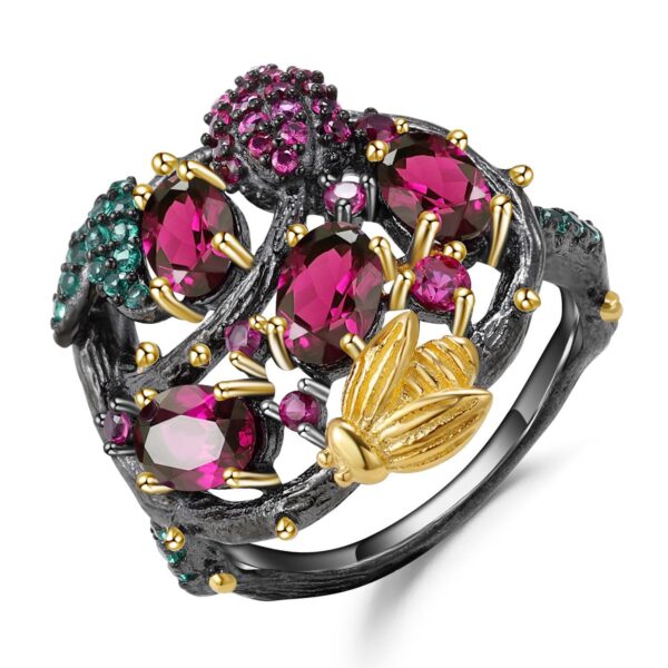 Secret Garden Designer Model Gemstone Ring - Image 6