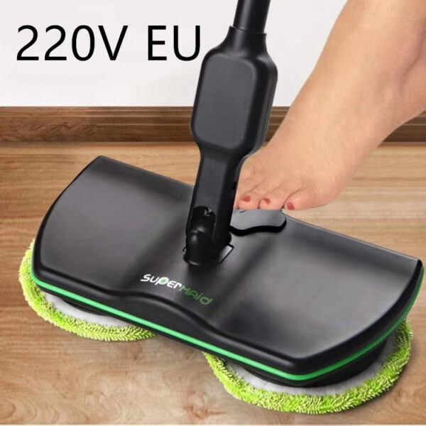 New TV Wireless Intelligent Electric Mop Portable Detachable 360 Degree Rotary Cleaning Cloth Mop - Image 2