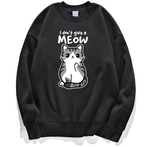 Cartoon Kitten Pattern Sweater European Size - Image 2
