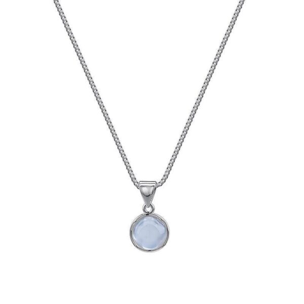 Women's Korean-style Simple Oval Pendant Necklace - Image 4