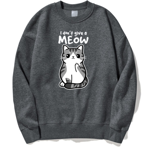 Cartoon Kitten Pattern Sweater European Size - Image 7
