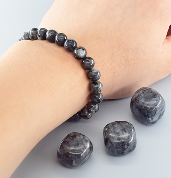 Crystal Natural Stone Elastic String Beaded Bracelet - Image 2