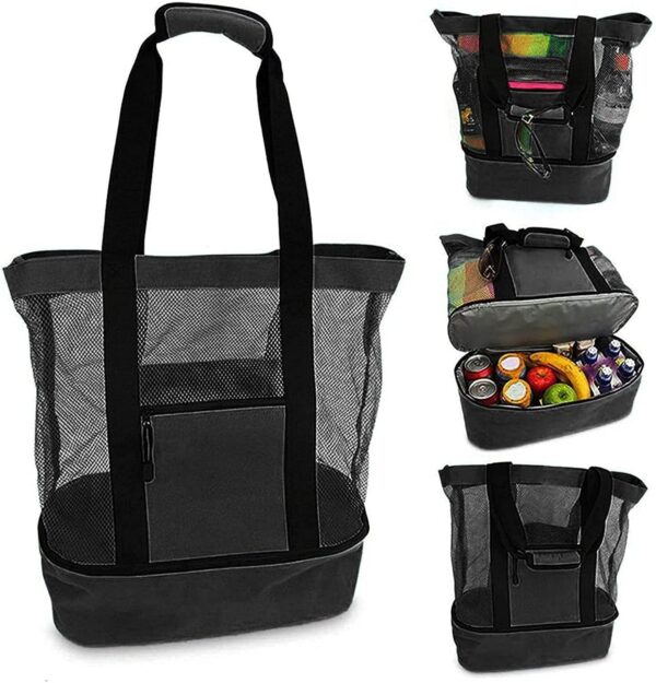 Waterproof Beach Bag With Cooler Compartment - Beach Bags Waterproof Sandproof For Women, Pool Bag & Beach Tote Bag - Image 6