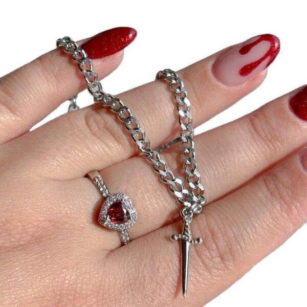 Stainless Steel Dagger Bracelet Couple Suit - Image 7