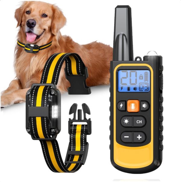 ElDog Pet Training Collar Rechargeable Waterproof Electric Shock Anti Bark R800m - Image 2
