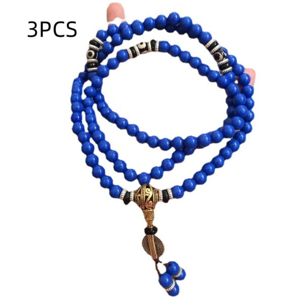 Lapis Lazuli Multi-circle With Tibet Beads 108 Bracelets - Image 3