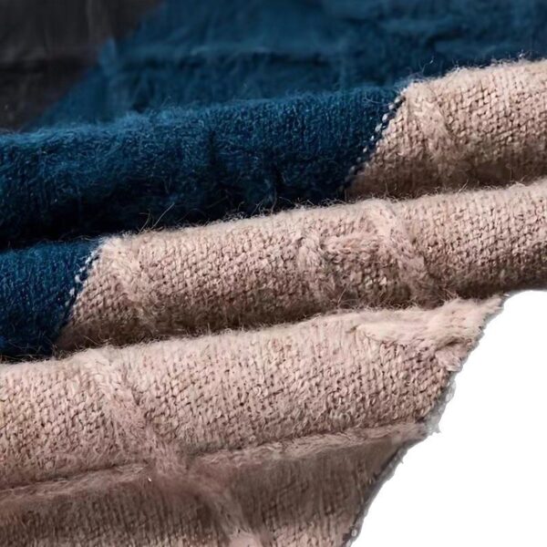 Autumn And Winter Pure Color Youth Business Casual Loose Round Neck Cashmere Knitted Bottoming Shirt - Image 2