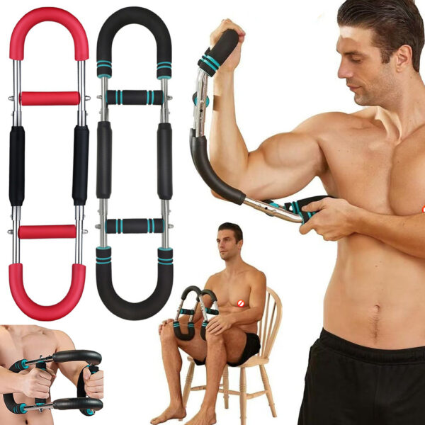 Multi-functional U-shaped Arm Strengthener Chest Trainer Adjustable Forearm Strength Exerciser Home Gym Equipment Bodybuilding - Image 2