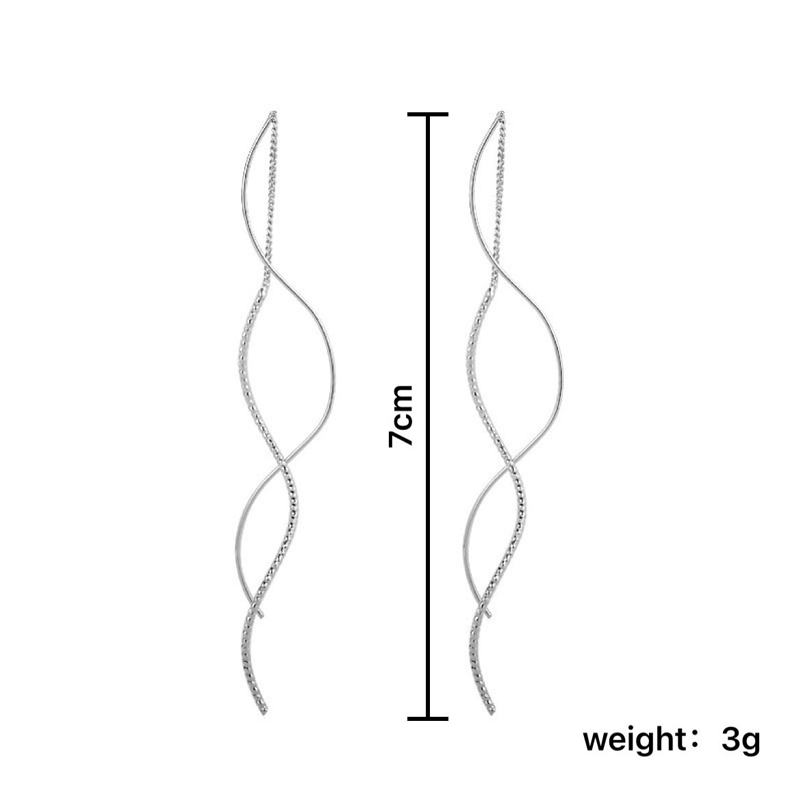 Wave Earrings Women's Fashion Minority Design Simple - Image 5