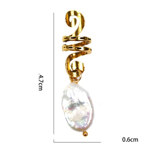 DIY Alloy Shell Dreadlocks Spring Pendant - Image 2