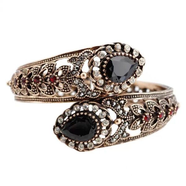 European And American Retro Alloy Gemstone Bracelet - Image 2
