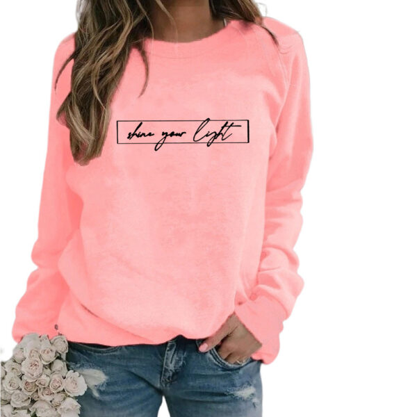 Women's Printed Casual Loose Sweatshirt Shirt - Image 7